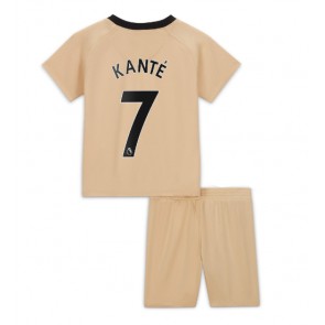 Chelsea Kante #7 kläder Barn 2022-23 Tredje Tröja Kortärmad (+ korta byxor)